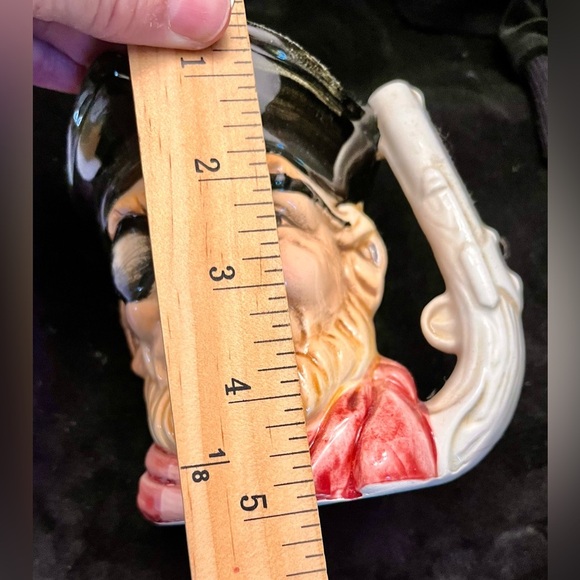 Frightening Angry Pirate Toby Mug with Black and Red Accents Johnny Depp Gift - Picture 10 of 11